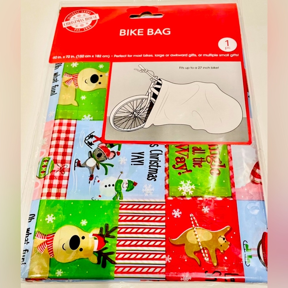 HUGE Holiday Bike Gift Sack- NWT